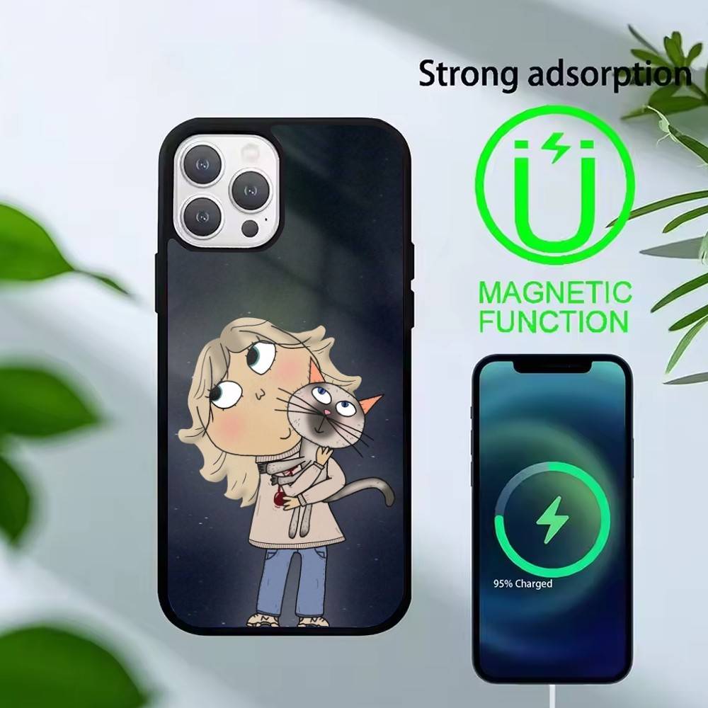 

F-Charlie and Lola Cartoon Phone Case For iPhone 17,16,15,14,13,Pro,Max,Plus,Magnetic For Magsafe Wireless Charging iPhone13PRO