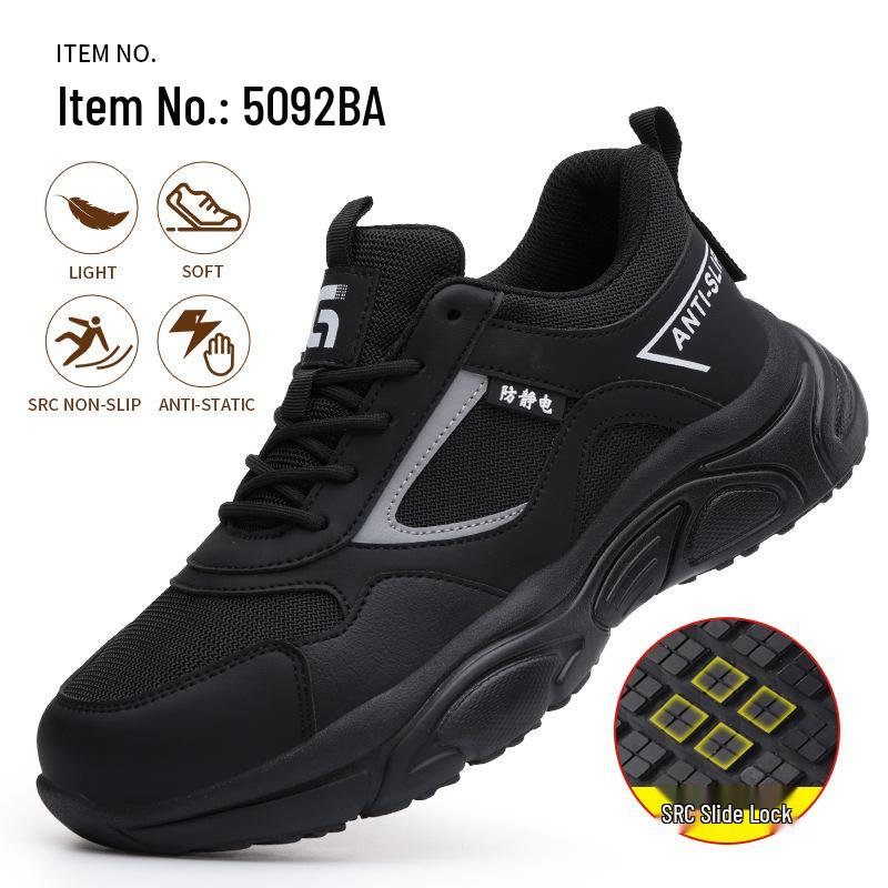 Unisex Anti-static Petrochemical Work Shoes: Wear-resistant, Comfortable, Dust-free Safety Footwear