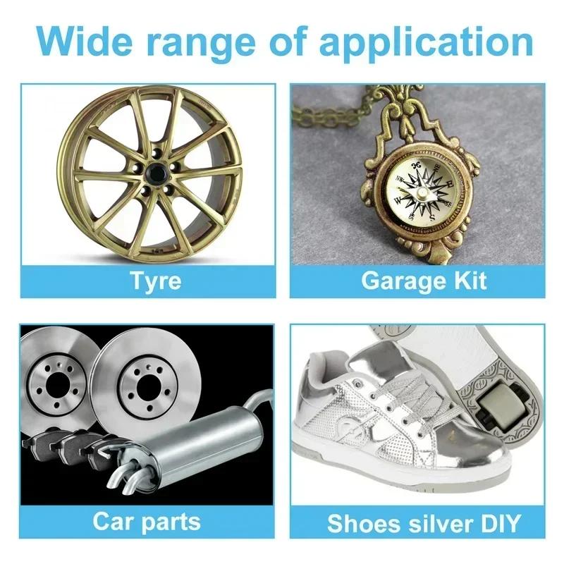 Chrome Marker Pen Car DIY Oily Paint Metallic Tyre Wheel Graffiti Tread Environmental Highlights Silver White Craftwork Amagi