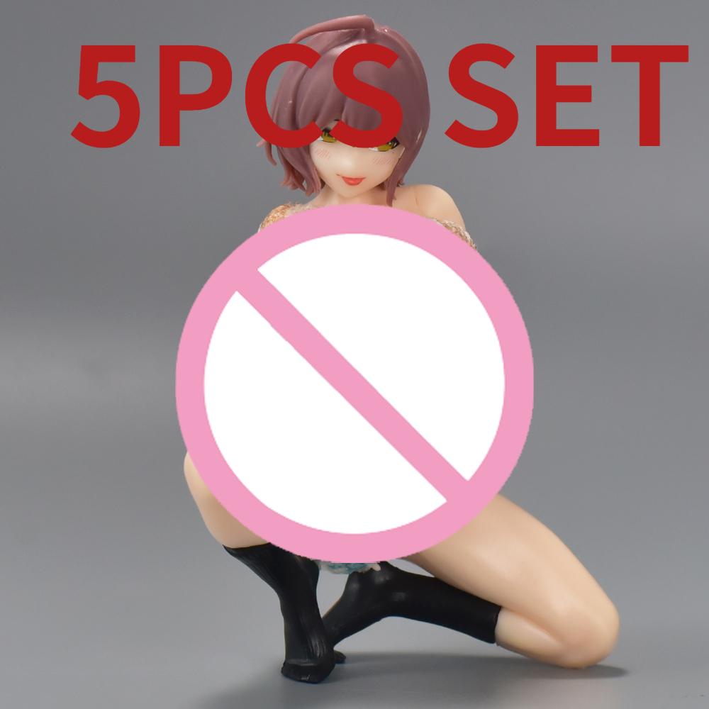 Aixlan Insight Figure 5PCS Sexy Nikukan Girl Kono Mizuki  PVC Action Figure Amine Christmas Gift Collectible Figurine