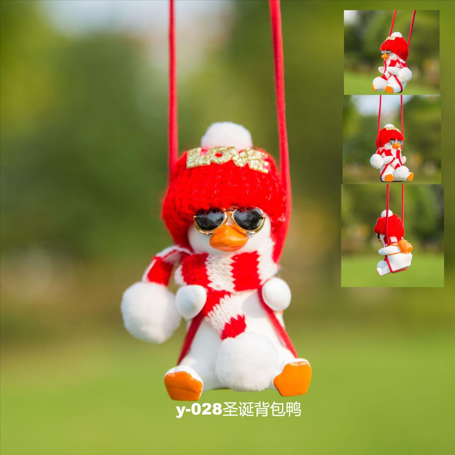 

Автомобильная подвеска Качающаяся утка Подвеска на зеркало заднего вида автомобиля Автомобильная подвеска Автомобильная подвеска Christmas