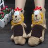 Hand Crocheted Animal Socks Thick Novelty Floor Socks New Funny Socks  for Men & Women