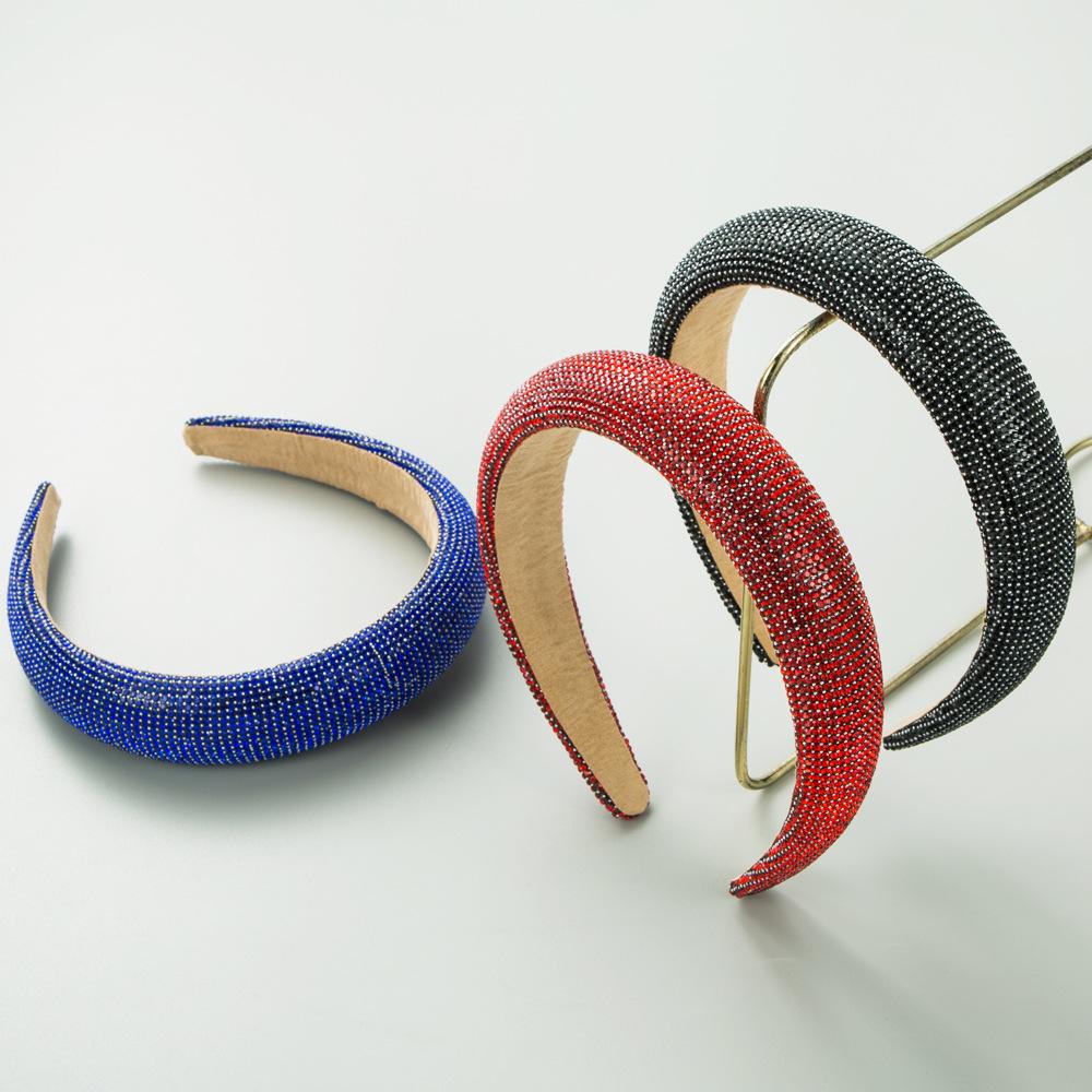 

Harmonious Echo Starry Rhinestone Headband: Chic, Solid Color Hair Accessory for Women