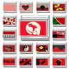 Wholesale Heart Piano Eyes Tai Chi Cat Red Italian Charm Link Fit 9mm Stainless Steel Fashion Jewelry DIY Making Bracelets Gifts