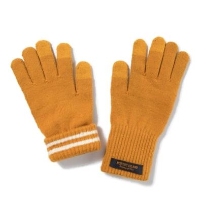 NORDIC ISLAND Long-Touch Gloves - Mustard