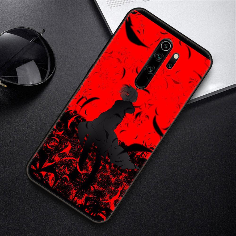

Чохол для телефону Xiaomi Redmi Note 8 8T 10 9 9S 7 6 Pro xiaomi 9 9A 8 8A 7 6 Black Cover Prime Trend Tokyo Ghoul Kaneki Ken Redmi 6