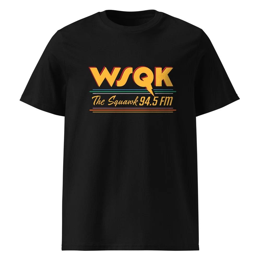 WSQK 945 FM The Squawk Retro Radio Tee Vintage 80s Style Graphic TShirt L