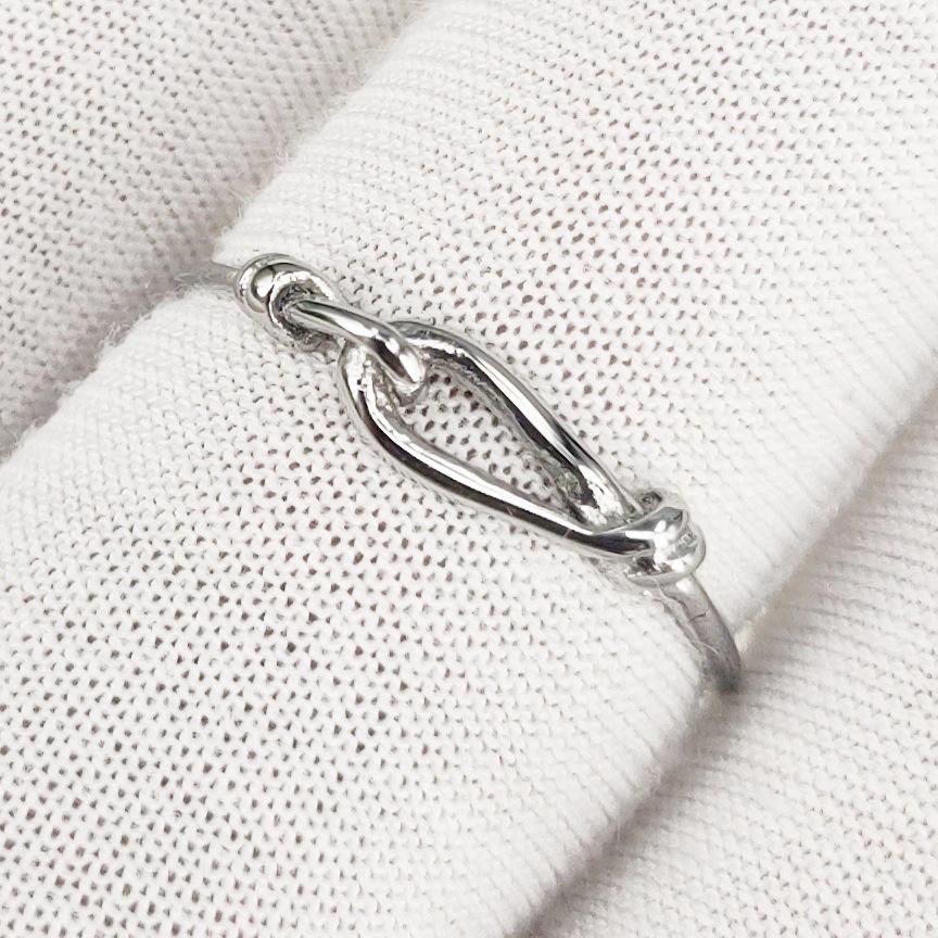 

Серебряное кольцо S925, модное и простое женское узелковое кольцо, литое кольцо с проволочной оплеткой, ювелирные изделия на заказ 7