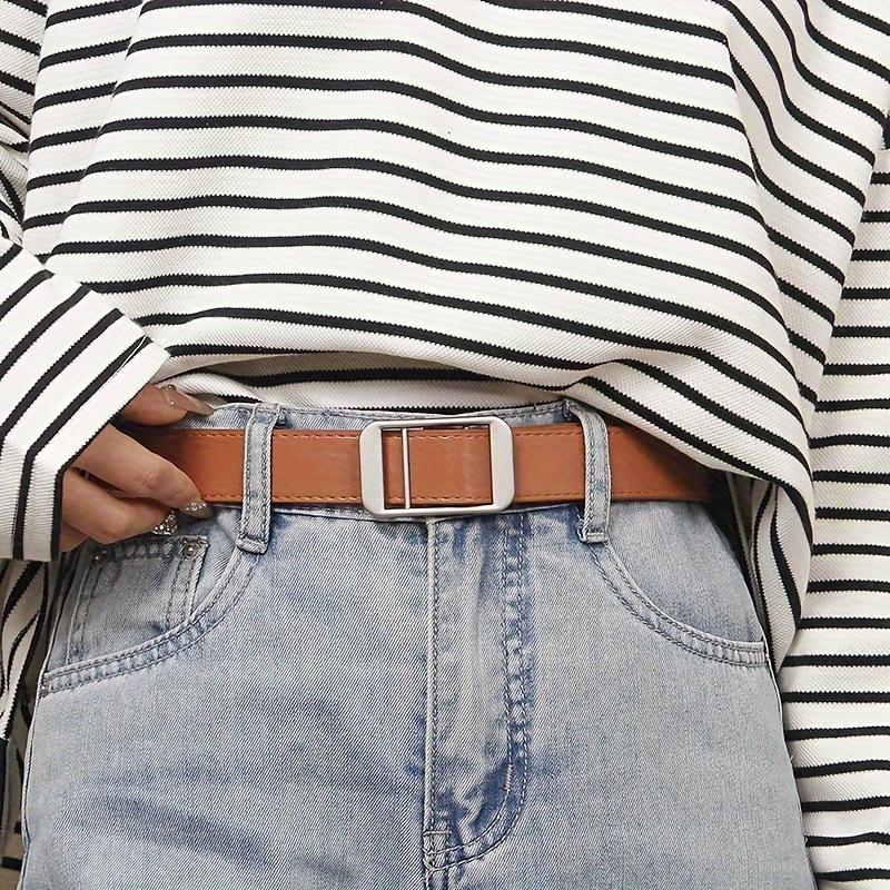 

Модный и универсальный ремень - Повседневный уличный стиль, Легкий, Дизайн без отверстий для повседневной носки и повседневной одежды One Size верблюд