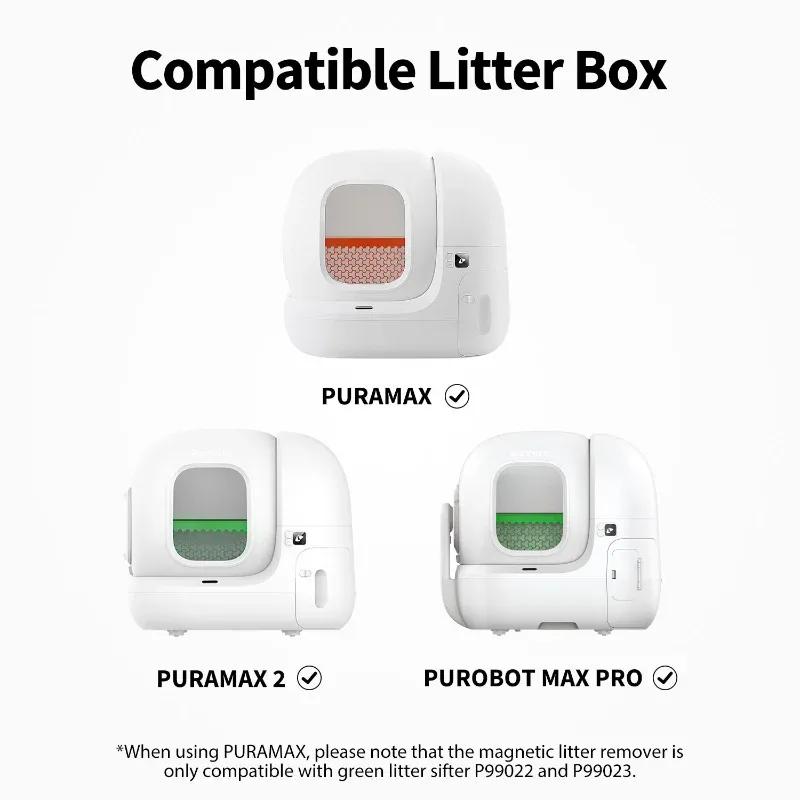 PETKIT Original Magnetischer Katzenstreu-Entferner Set Zubehör für PUROBOT MAX Pro & PURAMAX 2 Intelligente Katzentoiletten Wesentliche Verbrauchsmaterialien