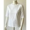 Women Comfort Versatile T-Shirt, Casual Round Neck Shoulder Short Sleeve Top for Inner & Outer Wear