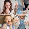 Gesundheitspillen-Etui Viertel-Tablettenteiler Aufbewahrungsbox Tragbar Tabletten-Medikamenten-Staubdichter Teiler für Kleine und Große Pillen