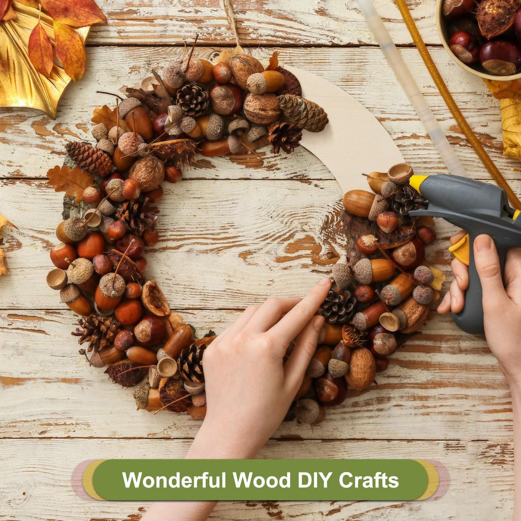 3 Stuks Houten Krans Frames Rond Onafgewerkte Bloemen Hoepel Ringen voor DIY Kerst Pasen Knutselen Bruiloft Vakantie Muur Huis Decoratie