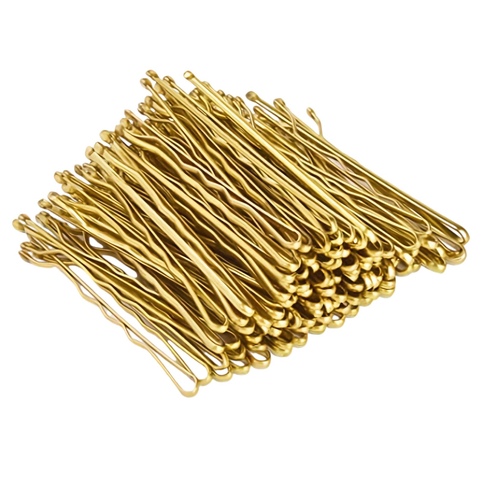 

50 Pieces Bobby Pins Lightweight And Unique Hair Clips Metal Hairpin Hairdressing Accesories For Daily Styling Needs золотой