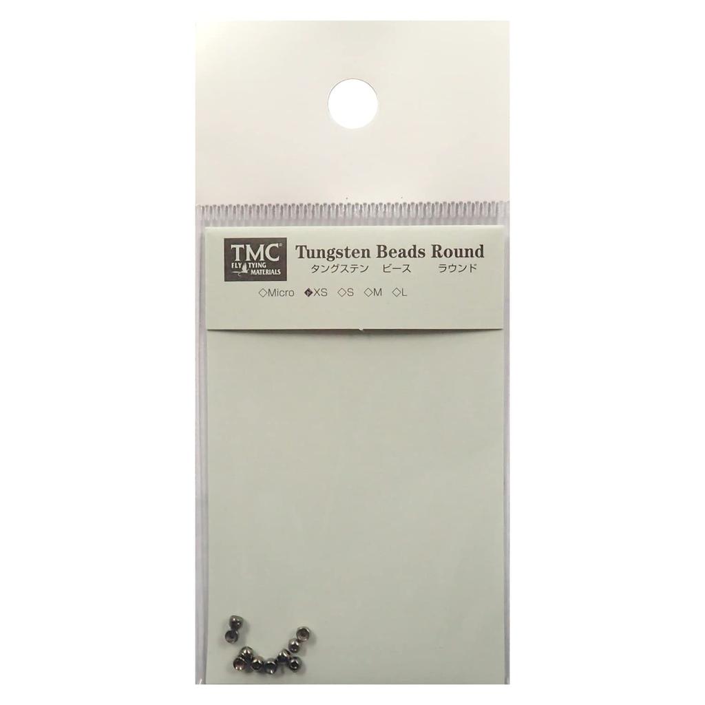 TIEMCO Fly Material TMC Tungsten Beads Round XS Black 10 pieces 2.3mm