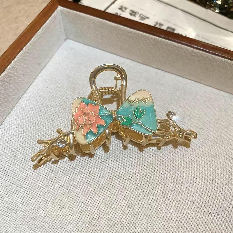 

Новый китайский стиль кисточка заколка для волос для женщин элегантная ручная работа капля масла акула зажим изысканные металлические ювелирные изделия аксессуары для волос