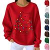 Women's Casual Loose Fit Crewneck Printed Long Sleeve Sweatshirt Pullover Top for Everyday Wear