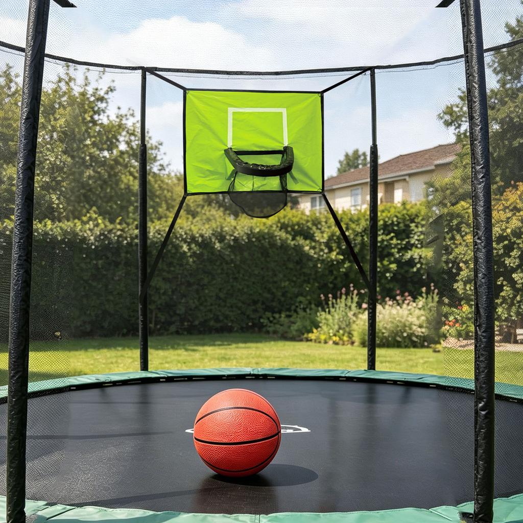 Kids with Basketball Hoop - Soft Basketball Set for Toddlers, Indoor Outdoor Jumping Fun for Boys Girls, Includes Basketball Board and Ball