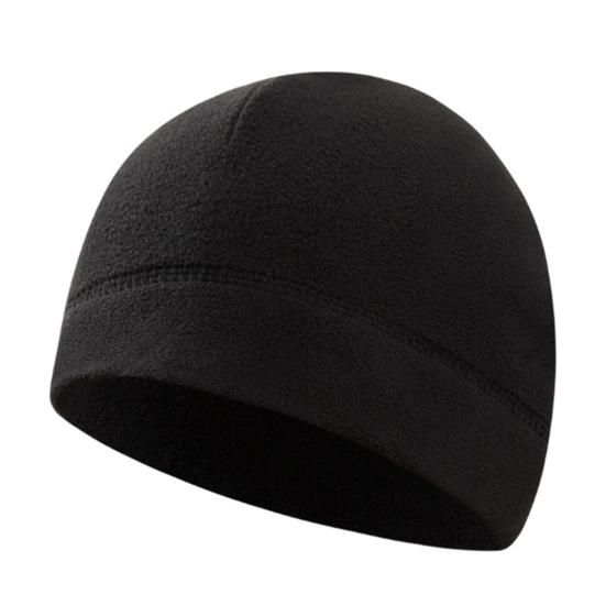 Autumn Winter Fleece Skull Cap Men Women Elastic Thermal Hat Cold Weather Outdoor Cycling Skiing Running Climbing Unisex Warm Windproof Hat