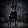 Botniță pentru câini medii și mari Botniță Câine Infern, Halloween Infricoșător Cosplay Cauciuc Moale Animal de Companie cu Curea Reglabilă pentru Câini Mască Realistă cu Colți