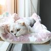 Kattenhangmat Raambed Kat Raambaars Zonnige zitplaats voor Kitty Rusten Huisdierbed Gemonteerd Huisdier Kitten Cot Bedden Veiligheid Versterken Kattenplanken