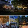 15M Rainproof LED String Lights with 25 LED E12 2700K Warm PC LED Illumination Lights for Decorative Birthday and Weddings Bulbs, Base, White,