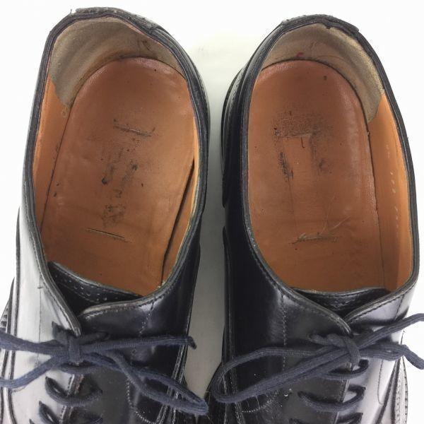 Mckay Construction All Leather Made in Italy Wingtip Business Shoes Black size 9.5 27.5-28.5 Men's(USED)