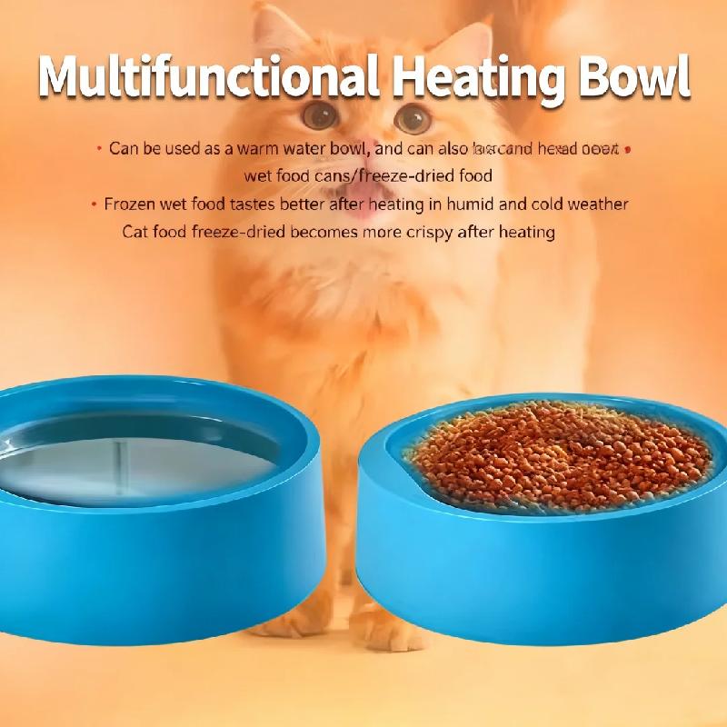 Pet Constant Temperature Heated Drinking Bowl Cat Dog Water Bowl Heated Drinking Dispenser For Dog Cat Chicken Duck Feeding Tool