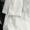 Plus Size Sequin Embroidered Mesh Two-Piece Cotton T-shirt