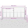 Vidaxl Galvanized Steel Garden Gate 400X200 Cm Silver