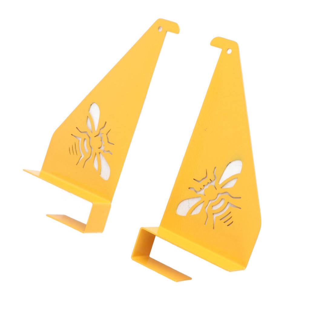2PCS Beehive Inspection Brackets Bee Box Metal Support Holder for 4 Frames Multifunctional