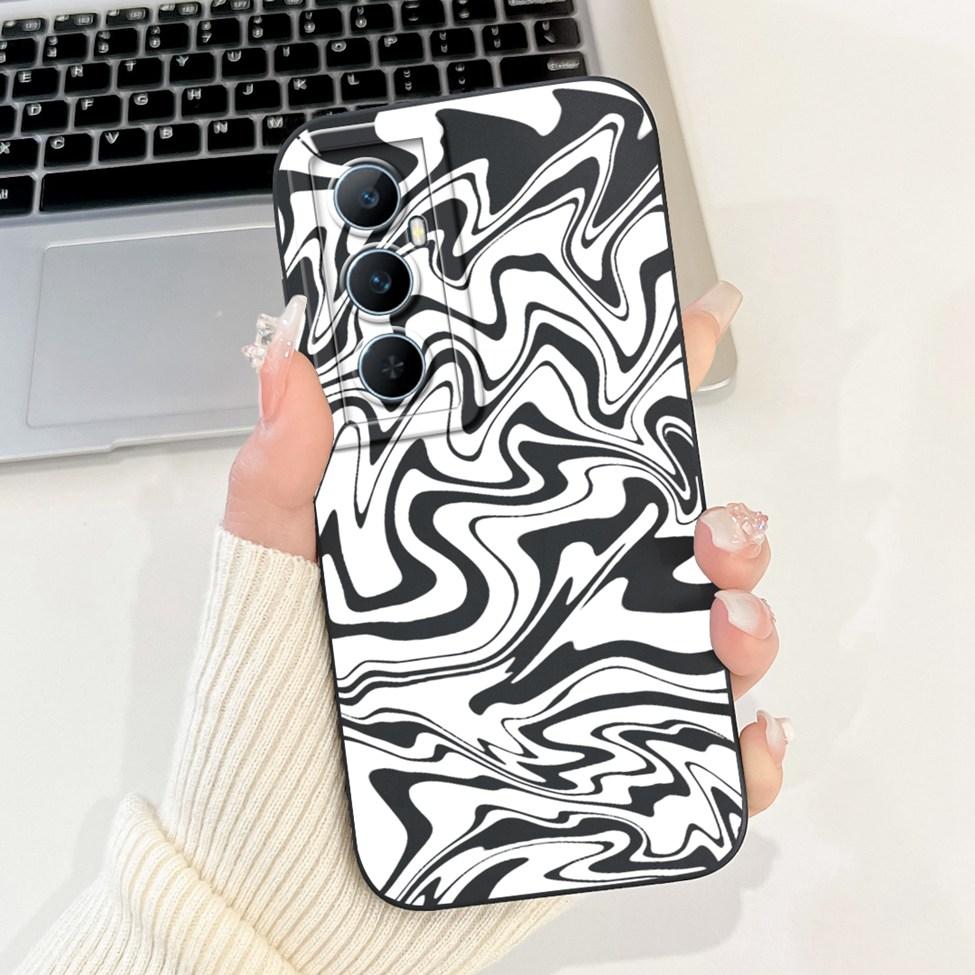 Funda For Realme C65 RMX3910 Back Cover For Realme C65 4G Case Shockproof Luxury Flowers Cute Cartoon Cool Silicone Bumper Coque