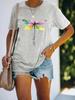 2024 Women's Short Sleeve Dragonfly Top