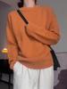 Women's Wool Round Neck Sweater - European Style, Soft Thick Knit for Autumn/Winter.