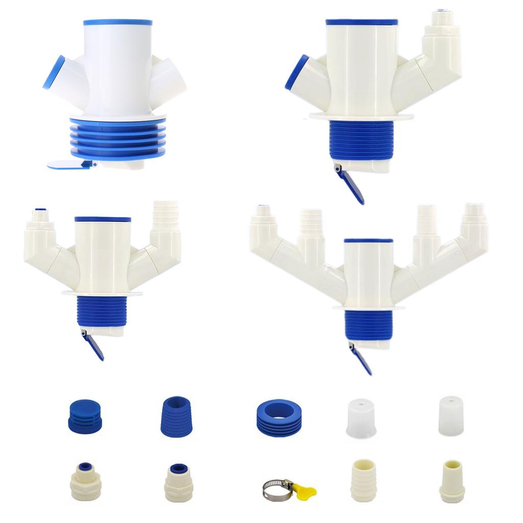 Not Smell Kitchen Drainage System ABS Sink Water Trap Kitchen Sink Drain Pipe Simple Install for Home & Restaurant Use