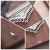 LingTing Kalimba 42 Keys Chromatic Thumb Piano American Black Walnut Wood with Storage Case Hanonkai Kalimba To the Beginner-Friendly "Listening Moon"