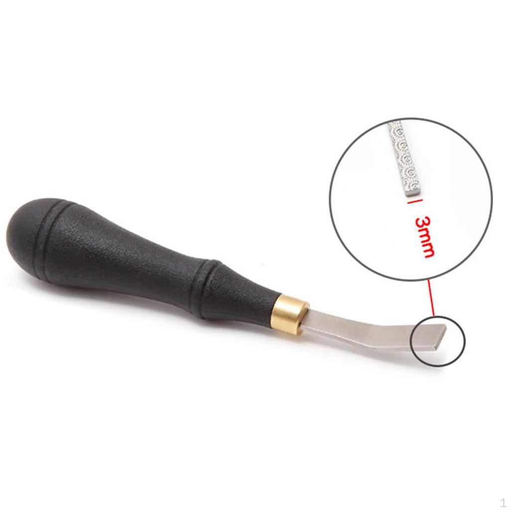 Detalj Grovere Håndverksoverflate Verktøy Hånd Profesjonell Arbeidende Bærbar Kantmarkering Lær Grovpussing