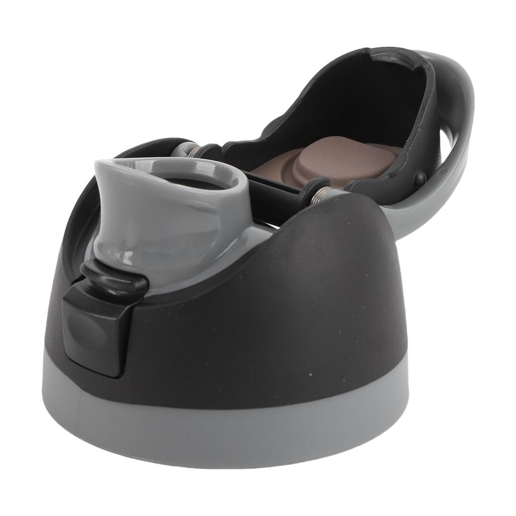 One Button Water Bottle Top Replacement Cap Plastic Leakproof Lid One Click Accessories Black