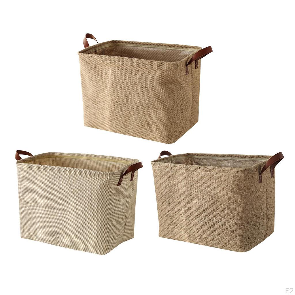 Collapsible Laundry Storage Basket Bin Dirty Clothes Box with Handles