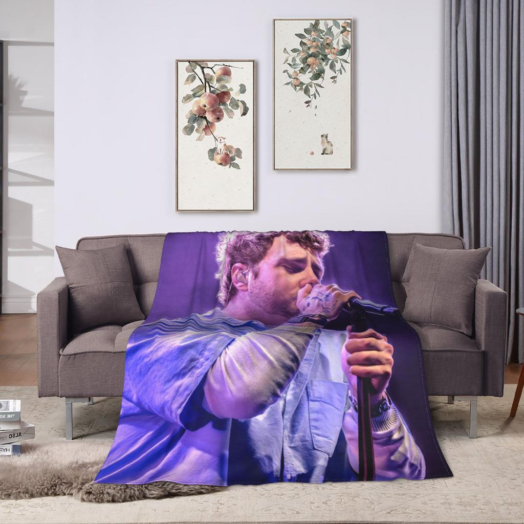 Alex Warren Rapper Warm Soft Blanket  Decorative Plush Throw Blanket Fluffy Home Decor Flannel Bedspread Sofa Bed Cover