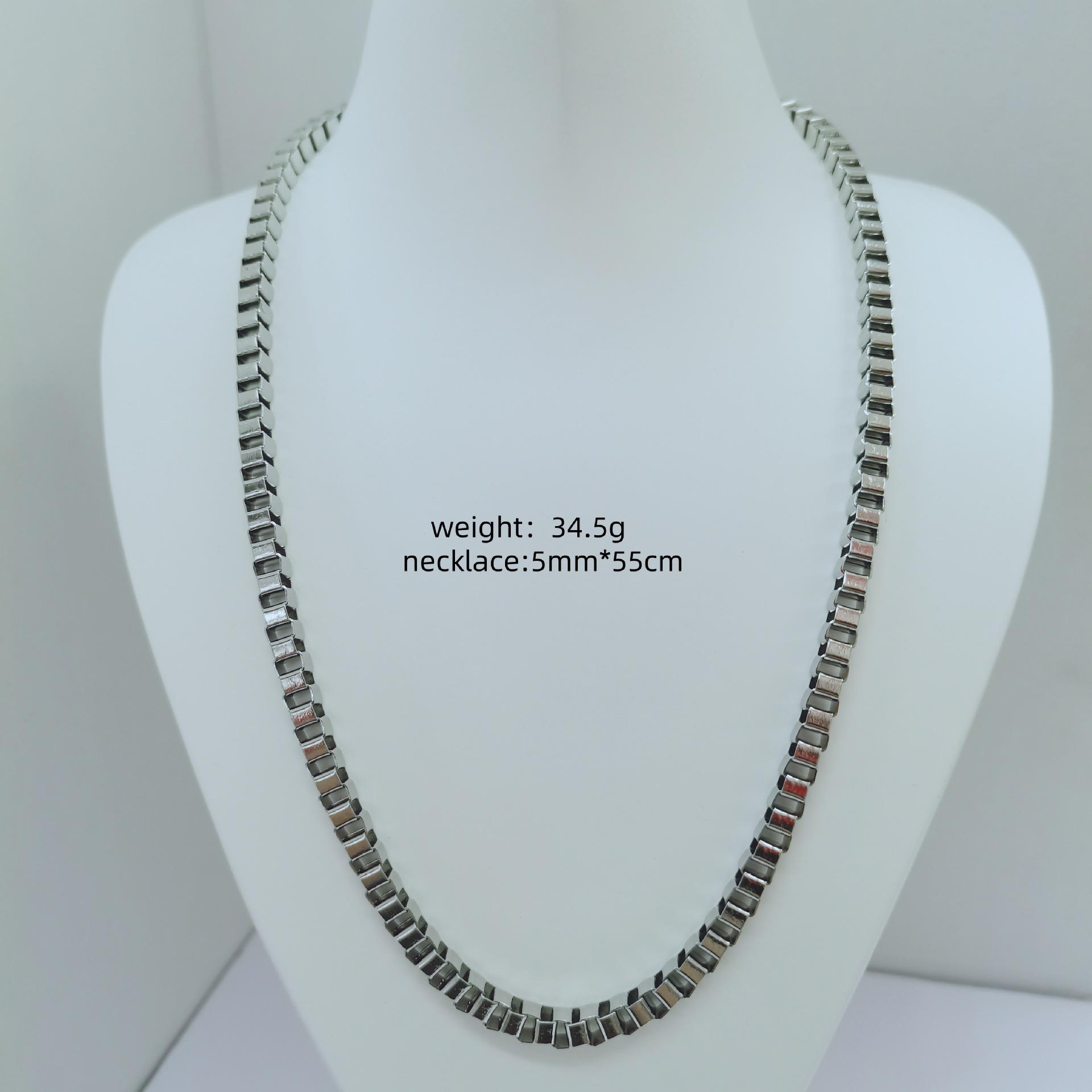 European-American Fashion Trend Stainless Steel Titanium Alloy Pendant Necklace Stainless Steel
