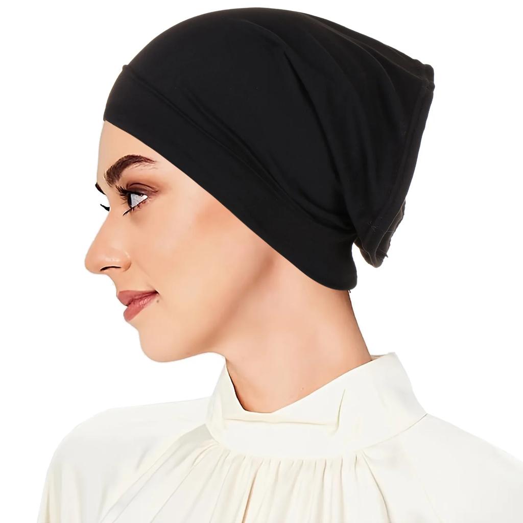 Muslimischer Turban Vollständige Bedeckung Islamische Kappen Untertuch Innen Damen Hijab Kappe Kopftuch Langer Schal Wickel Hals Kopfhaube Hut