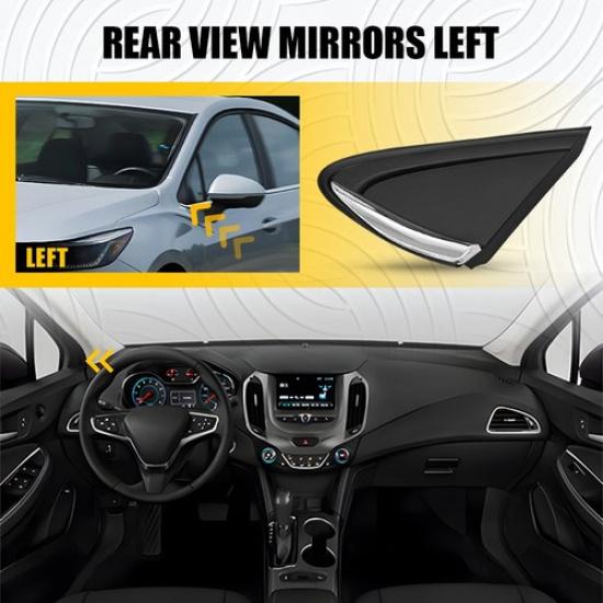 Fender Pillar Trim Mirror Corner Molding For Chevrolet Cruze 2016 17- Left K
