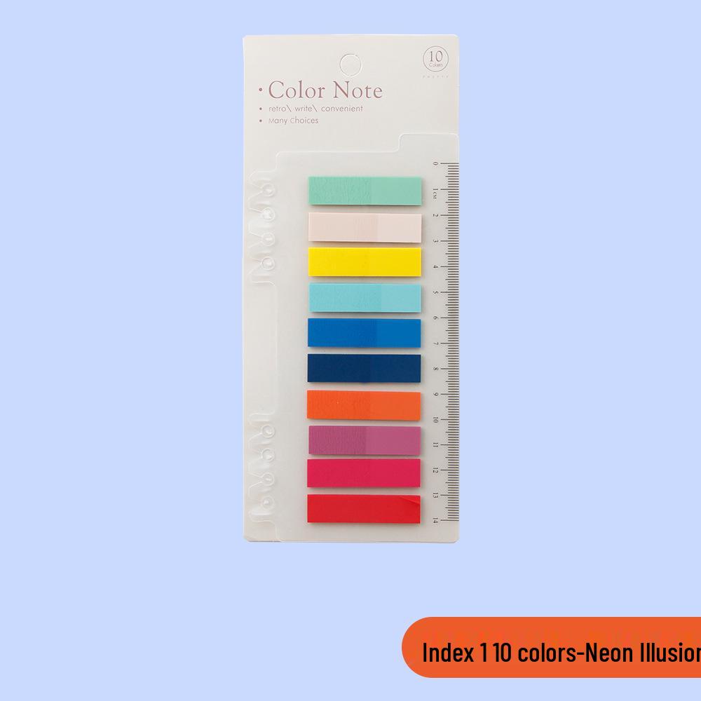 Morandi Transparente PET-Indexaufkleber - Vanilla Herbst Serie, Beschriftbare Haftnotizen & Marker