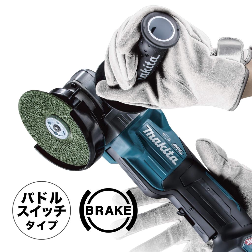 Makita Szlifierka kątowa 100mm 40Vmax 4Ah 2 Walizki w zestawie GA019GRMX Akumulatory, Ładowarka,