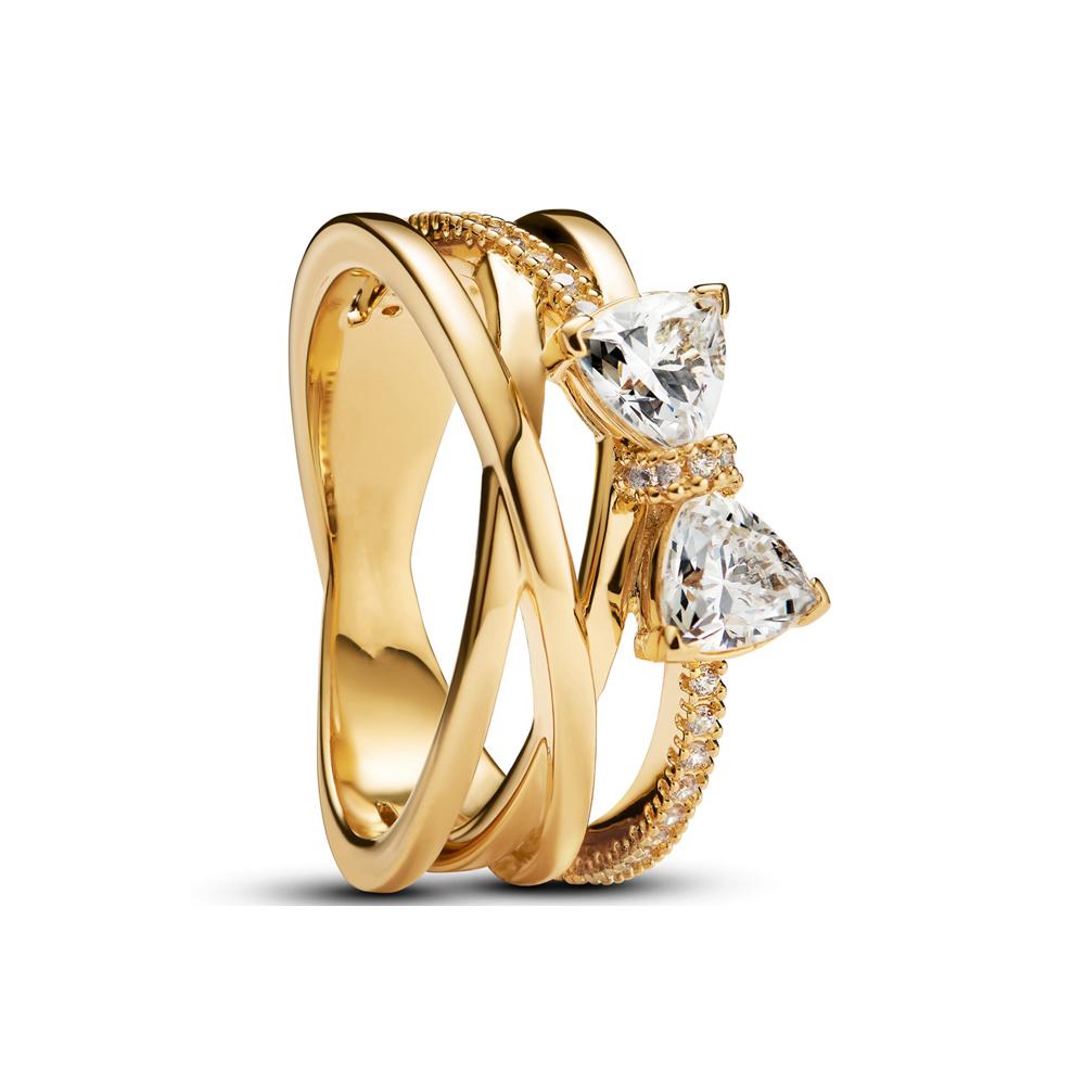 High Quality New Luxury 925 Silver Love Arrow Star Friend Wedding Ring Set Suitable For Women Tiki jewelry Party Gifts