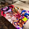 1PC Son Goku  Print Flannel Blanket, High Quality All Seasons, Home Decor, Warmth and Comfort, Perfect for Christmas Gifts