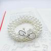 Mei Women's Pearl Waist Chain - Perfect for Dresses, Summer Casual Style, Rhinestone Embellished, Elastic Waistband