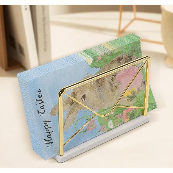 Modern Mail Holder for Home Office, Metal Letter Organizer Sorter for Desk, Cutout Mail Envelope Design, Bill Filling Paper Document Rack, Envelope