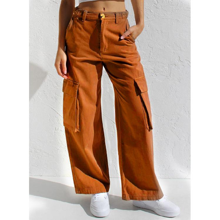 

Женские повседневные новые сезонные деловые брюки для отдыха с карманами из чистого хлопка и удобной посадкой XL